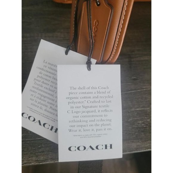 Coach Hitch Leather Monogram Backpack New w/ Tags - Picture 10 of 12